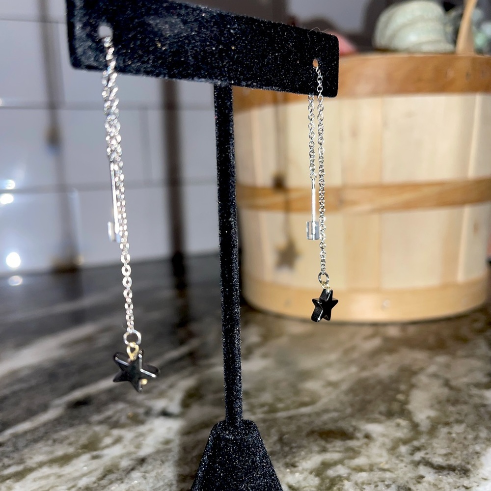 Handmade threader earrings